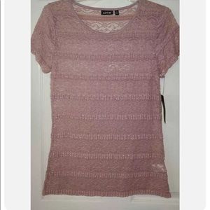 Apt 9 Blush Lace Shirt Sz Medium, NWT